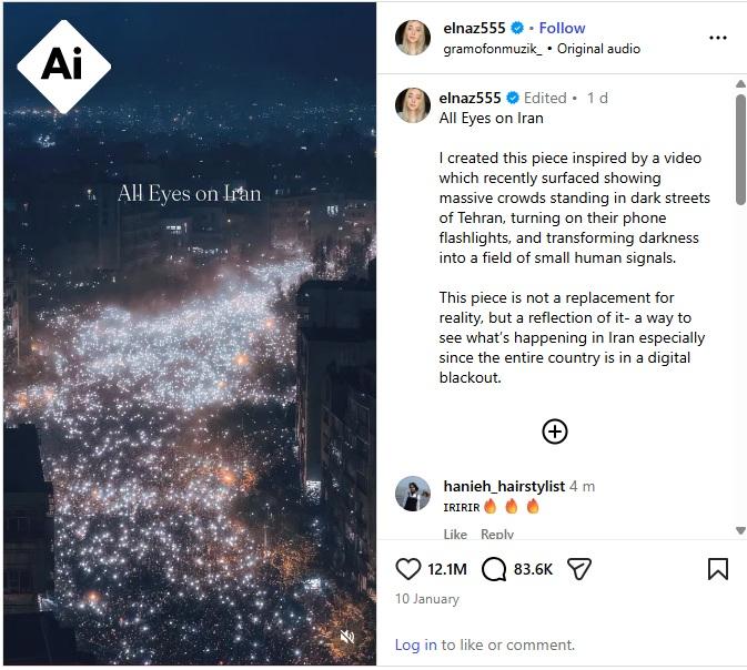 Tayangan 'warga Iran berkumpul untuk melindungi pembangkit listrik' ini ...